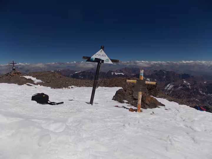 Cerro el Plata, 5968m, en Mendoza, Argentina